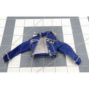 Barbie Doll Clothes Generation Girl Denim Blue Jean Jacket Coat Mattel 1998